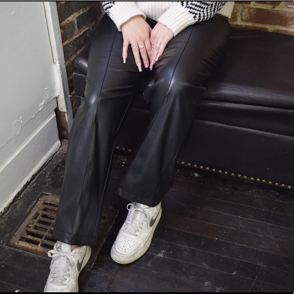 Midnight pleather pants